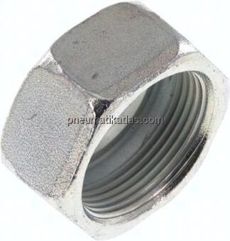 Überwurfmutter DN20, M 30x1,5, Bohrung 24,3mm, Stahl verzinkt