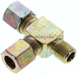 LE-Schneidringverschraubung M 10x1 (konisch)-8 LL (M12x1), Stahl verzinkt