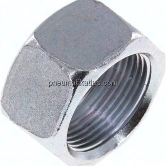 Überwurfmutter DN16, M 26x1,5, Bohrung 20,3mm, Stahl verzinkt