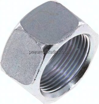 Überwurfmutter DN16, M 26x1,5, Bohrung 20,3mm, Stahl verzinkt