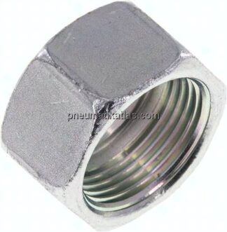 Überwurfmutter DN20, M 30x2, Bohrung 24,3mm, Stahl verzinkt