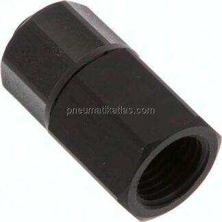 Aufschraub-Verschraubung G 1/4"-10x8mm, Aluminium