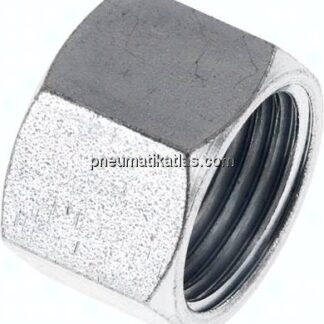 Überwurfmutter DN13, G 1/2", Bohrung 17,3mm, Stahl verzinkt