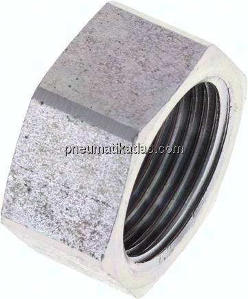 Überwurfmutter DN16, G 3/4", Bohrung 20,3mm, Stahl verzinkt