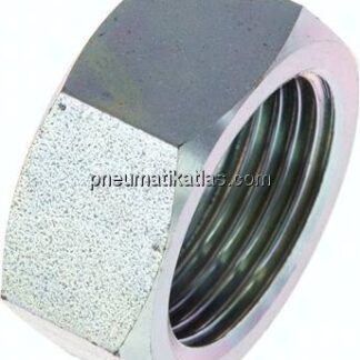 Überwurfmutter DN20, G 1", Bohrung 24,3mm, Stahl verzinkt