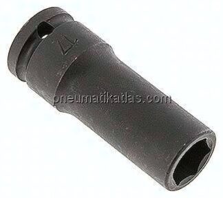 Kraftstecknuss, lang, SW 17, 1/2" (12,5 mm)