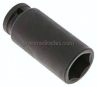 Kraftstecknuss, lang, SW 24, 1/2" (12,5 mm)