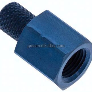 Aufschraub-Verschraubung G 1/8"-4,3x3mm, Aluminium