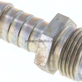 Schlauchnippel M 18x1,5 AG, 11 - 12mm, Stahl verzinkt
