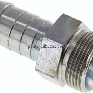 Schlauchnippel M 26x1,5 AG, 17 - 18mm, Stahl verzinkt