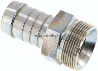 Schlauchnippel M 30x1,5 AG, 21 - 22mm, Stahl verzinkt