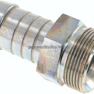 Schlauchnippel M 30x1,5 AG, 21 - 22mm, Stahl verzinkt