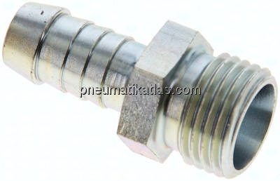Schlauchnippel 10 L (M16x1,5), 9 - 10mm, Stahl verzinkt