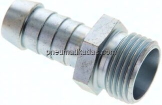 Schlauchnippel 12 L (M18x1,5), 11 - 12mm, Stahl verzinkt