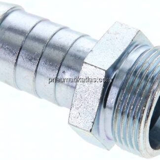 Schlauchnippel 18 L (M26x1,5), 17 - 18mm, Stahl verzinkt