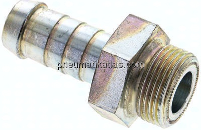 Schlauchnippel M 22x1,5 AG (flachdichtend), 14 - 15mm