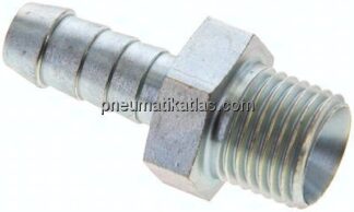 Schlauchnippel G 1/4" AG, 7 - 8mm, Stahl verzinkt