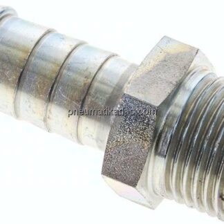 Schlauchnippel G 1/2" AG, 14 - 15mm, Stahl verzinkt