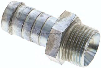 Schlauchnippel G 5/8" AG, 17 - 18mm, Stahl verzinkt