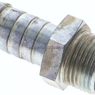 Schlauchnippel G 5/8" AG, 17 - 18mm, Stahl verzinkt