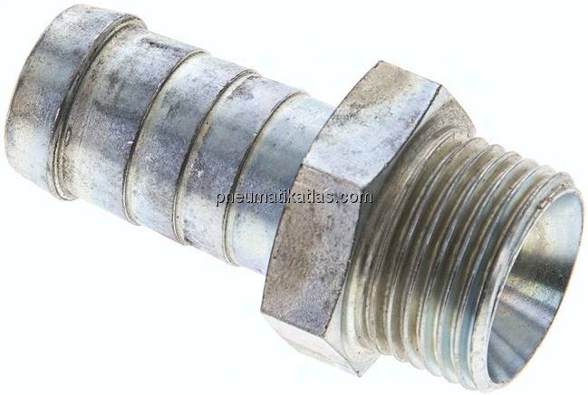 Schlauchnippel G 5/8" AG, 17 - 18mm, Stahl verzinkt