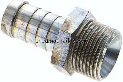 Schlauchnippel G 3/4" AG, 17 - 18mm, Stahl verzinkt
