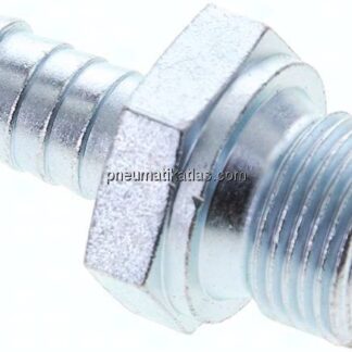 Schlauchnippel G 3/8" AG (Dichtkante), 9 - 10mm