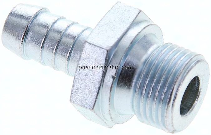 Schlauchnippel G 3/8" AG (Dichtkante), 9 - 10mm