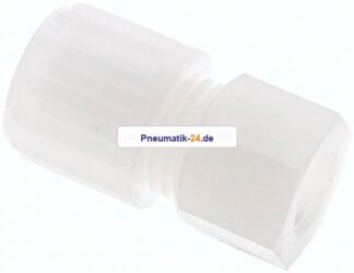 Aufschraub-Verschraubung G 1/8"-8x6mm, PVDF
