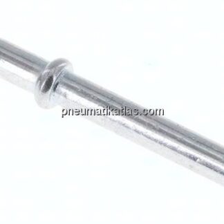 Schlauchnippel Rohr 4, Schl. 3 - 4mm, Stahl verzinkt