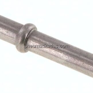 Schlauchnippel Rohr 6, Schl. 5 - 6mm, 1.4301