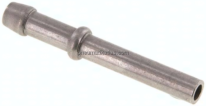 Schlauchnippel Rohr 6, Schl. 5 - 6mm, 1.4301
