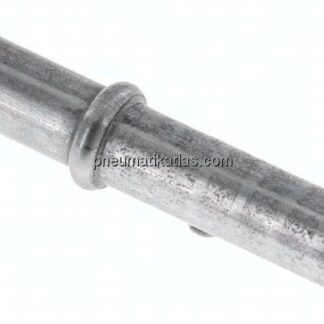 Schlauchnippel Rohr 8, Schl. 7 - 8mm, Stahl verzinkt