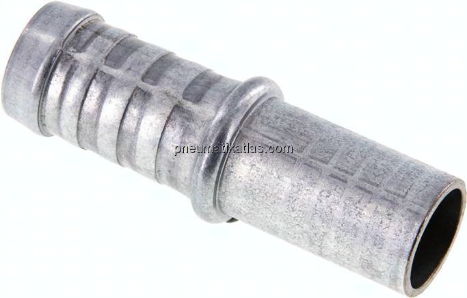 Schlauchnippel Rohr 18, Schl. 17 - 18mm, Stahl verzinkt