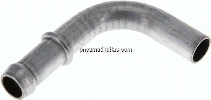 90°-Schlauchnippel Rohr 12, Schl. 11 - 12mm, Stahl verzinkt