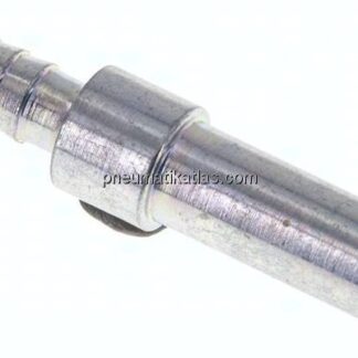 Schlauchnippel Rohr 8, Schl. 5 - 6mm, Stahl verzinkt