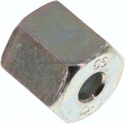 Überwurfmutter f. Schneidringverschr. 6 S (M14x1,5), Stahl verzinkt