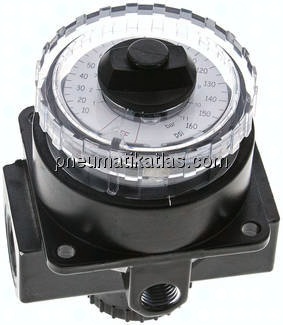 Manometerregler, G 1/2", 0 - 11 bar