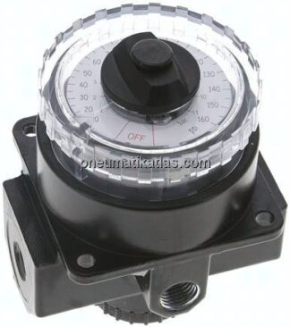 Manometerregler, G 1/4", 0 - 11 bar