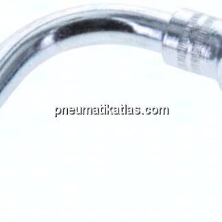90°-Schlauchnippel 10mm Ring, 5 - 6mm, Stahl verzinkt