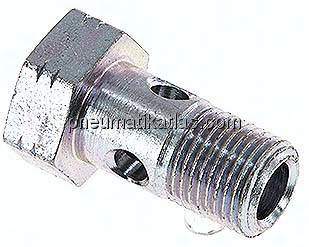 Hohlschraube 1-fach, G 1/8", Stahl verzinkt