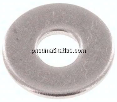 Unterlegscheibe, DIN 9021, M 4 (4,3x12mm), Stahl verzinkt