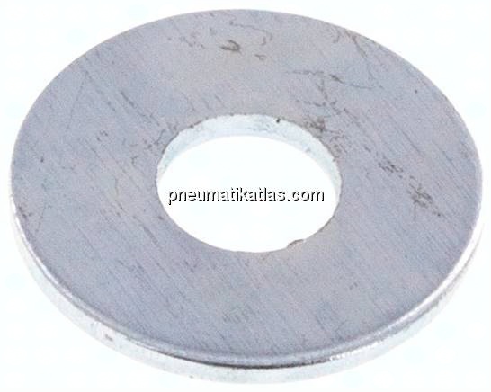 Unterlegscheibe, DIN 9021, M 5 (5,3x15mm), Stahl verzinkt