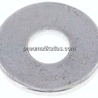 Unterlegscheibe, DIN 9021, M 6 (6,4x18mm), Stahgl verzinkt