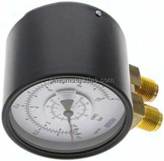 Differenzdruck-Manometer senkrecht, 100mm, 0 - 1 bar