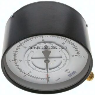 Differenzdruck-Manometer senkrecht, 160mm, 0 - 6 bar