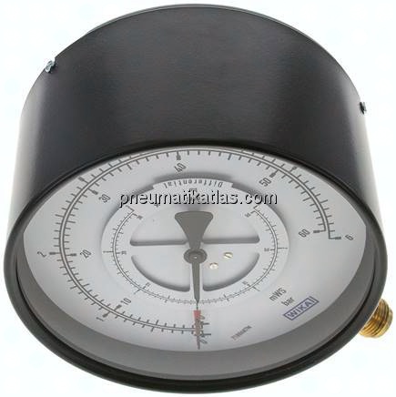 Differenzdruck-Manometer senkrecht, 160mm, 0 - 6 bar