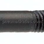 Sechskantschraube DIN 931, M 5x55, Stahl blank (schwarz) 8.8