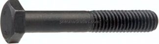Sechskantschraube DIN 931, M 5x25, Stahl blank (schwarz) 8.8