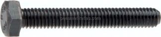 Sechskantschraube DIN 933, M 3x10, Stahl blank (schwarz) 8.8